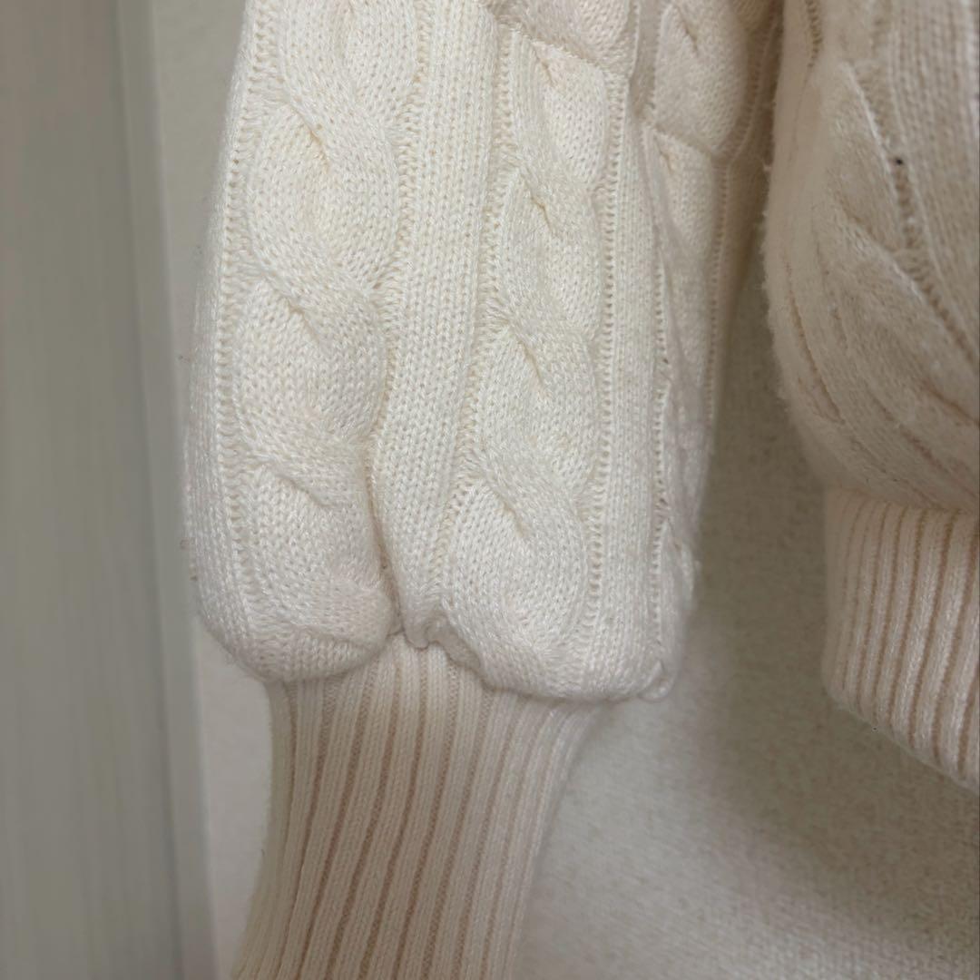 ジャケット・アウター the toe Shard Knit Down White