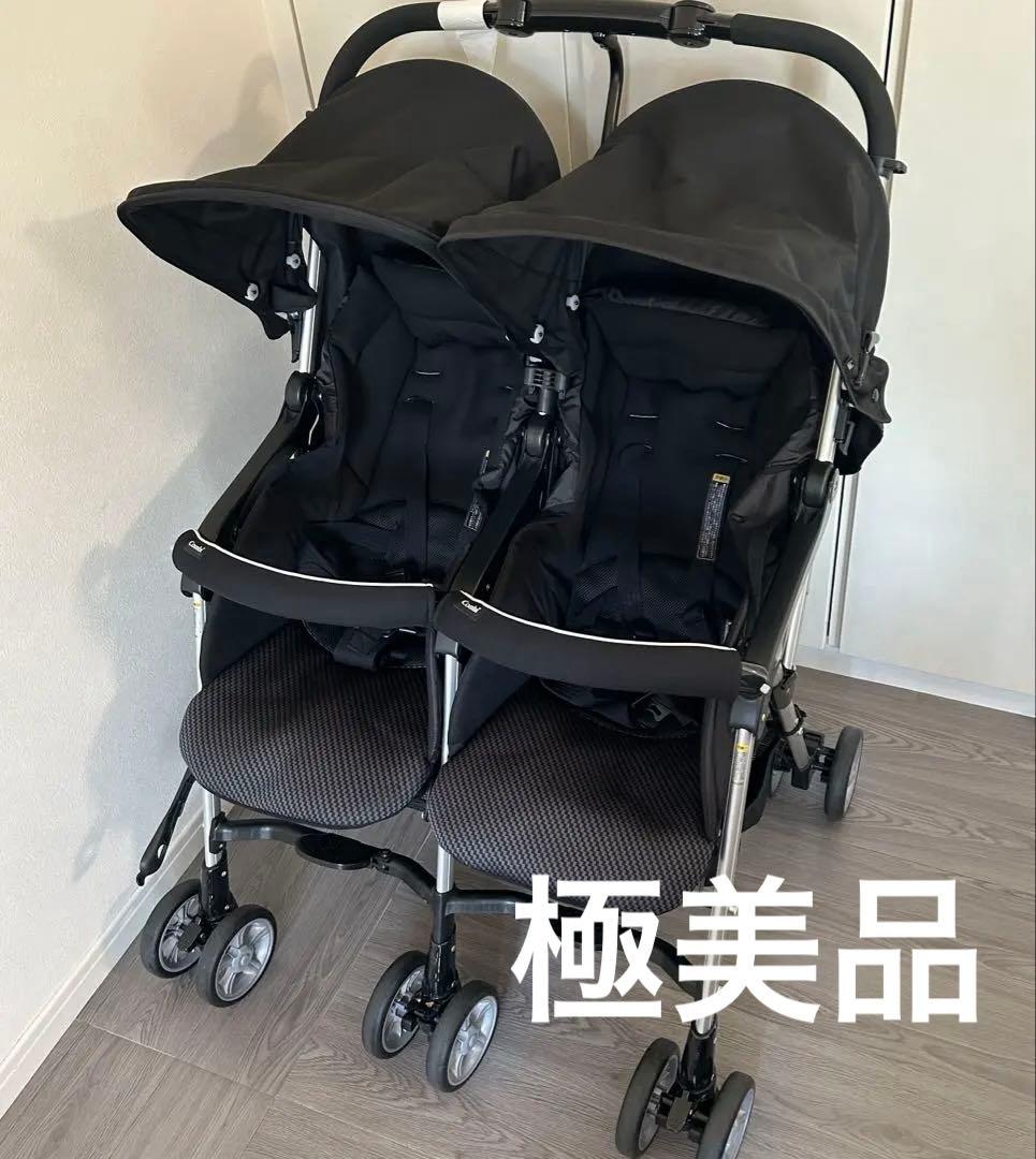 【極美品】Combi コンビ ツインスピン GC 2人乗り ベビーカー　双子