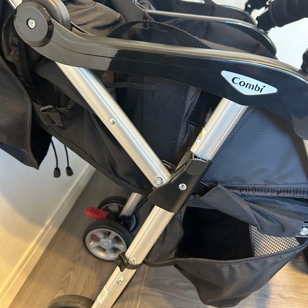 【極美品】Combi コンビ ツインスピン GC 2人乗り ベビーカー　双子