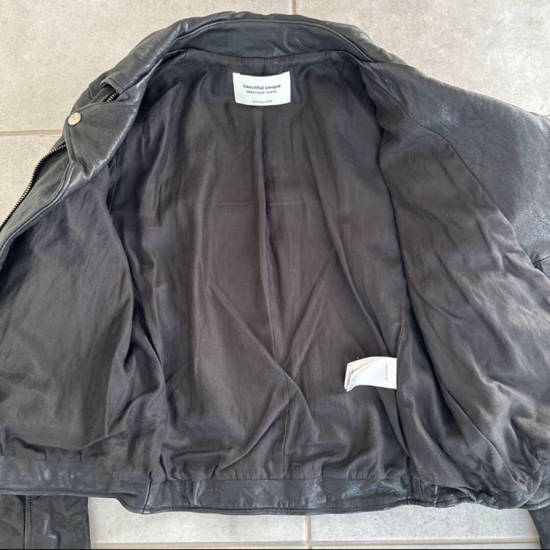 サ*ル様 beautiful peopleレザーライダース160cm