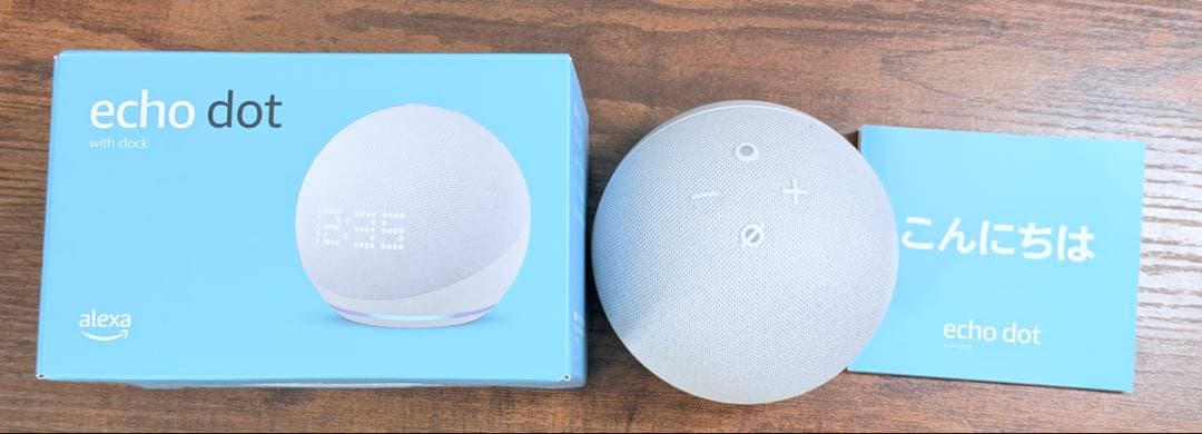 【美品】Echo Dot with Clock 第5世代 時計付き グレーシャー