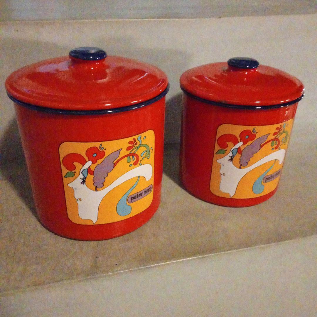 保存容器・ケース 70-80s PETER MAX vintage tableware