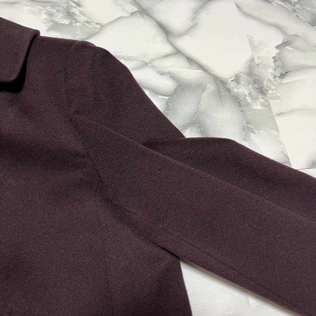 【美品】レリアン　ロロピアーナ　カシミヤ100% 大きいサイズ 13＋ ボルドー