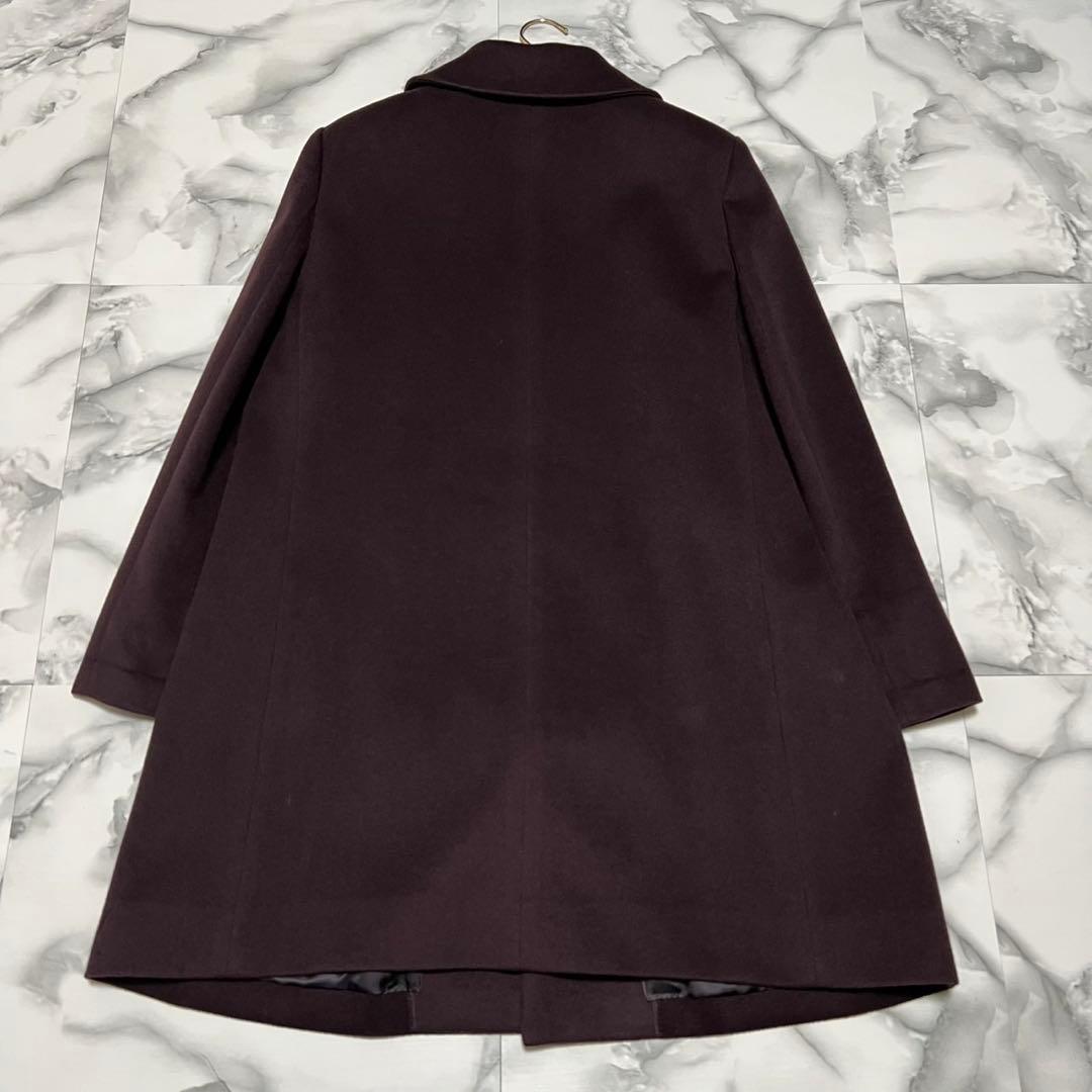 【美品】レリアン　ロロピアーナ　カシミヤ100% 大きいサイズ 13＋ ボルドー