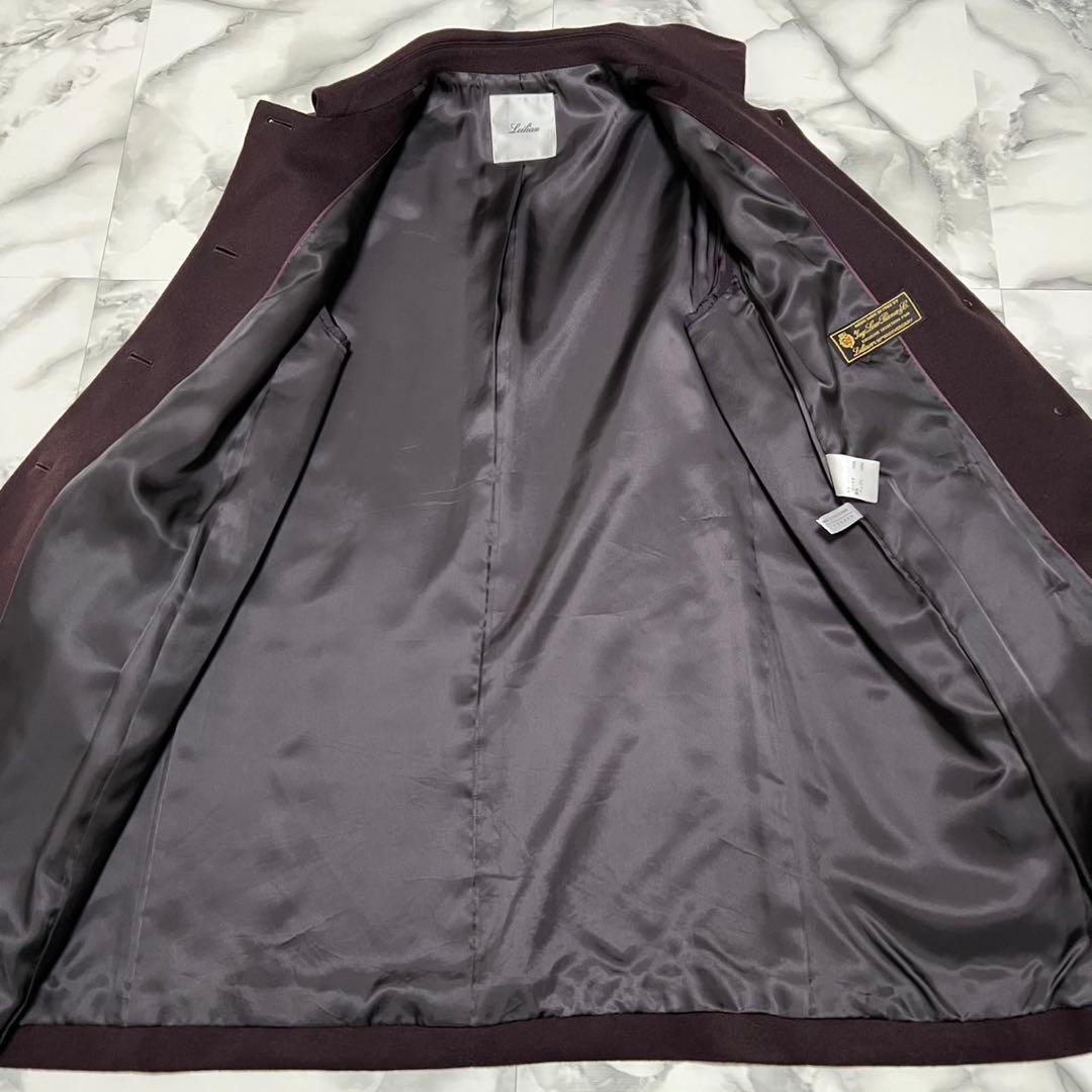 【美品】レリアン　ロロピアーナ　カシミヤ100% 大きいサイズ 13＋ ボルドー