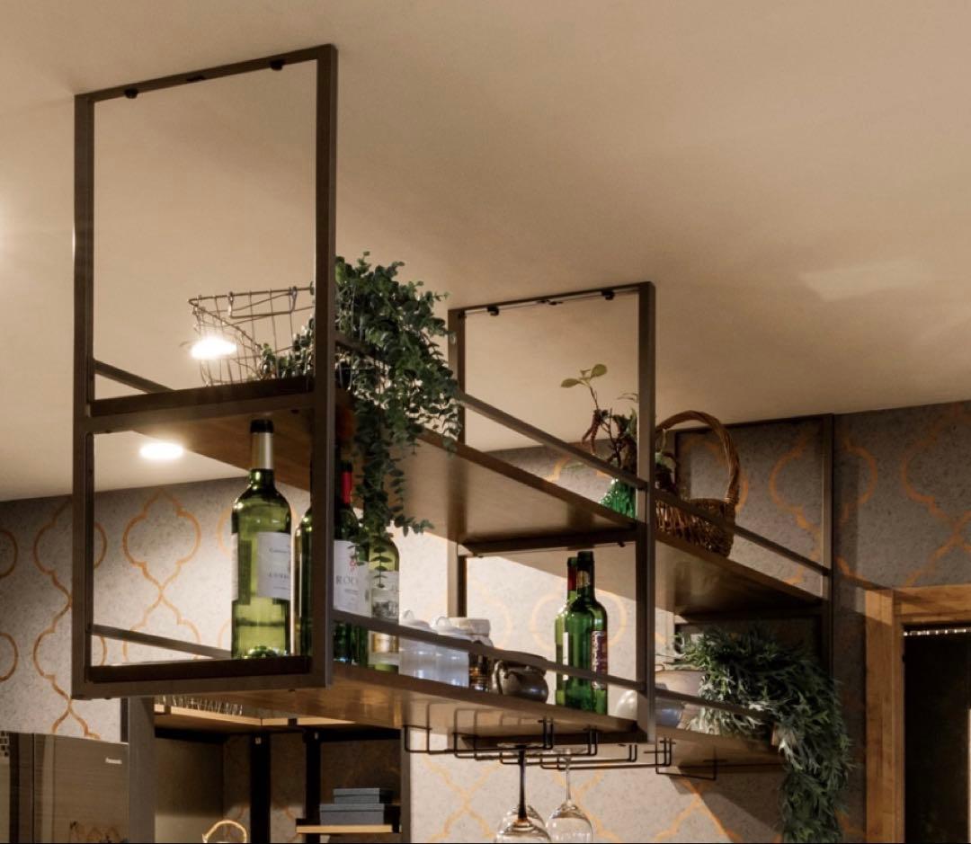 パナソニック　フレームシェルフ　吊り下げ　棚　インテリア　アンティーク風