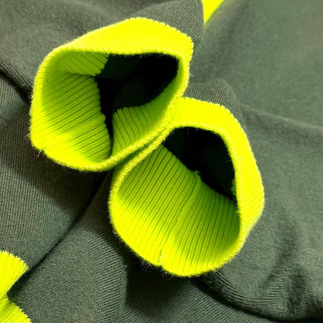 CABaN キャバン コットンカシミア ロングカーディガン バイカラー M