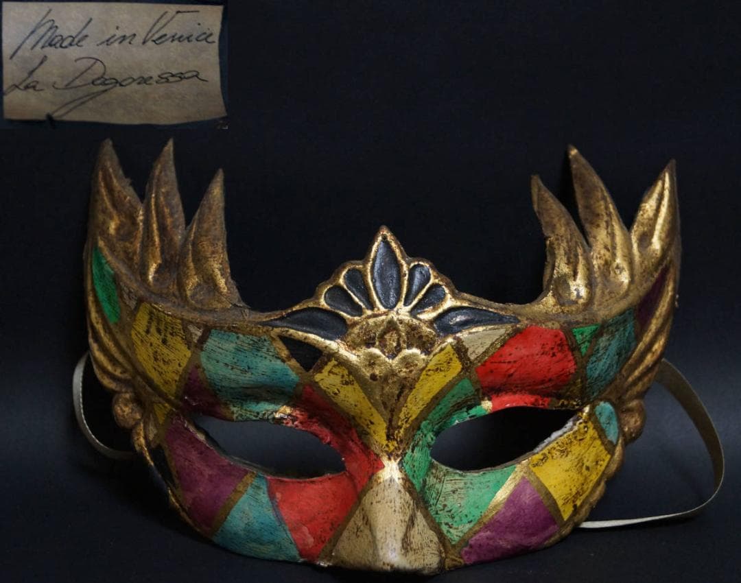イタリア製ハンドメイド・ハンドペイント 仮面舞踏会 ベネチアン マスク