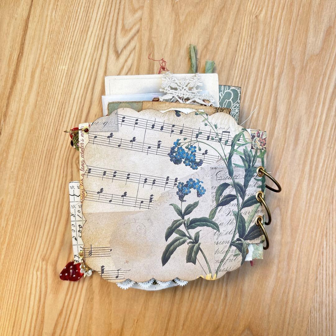 クリスマス& Happy New Year コラージュ　ジャンクジャーナル