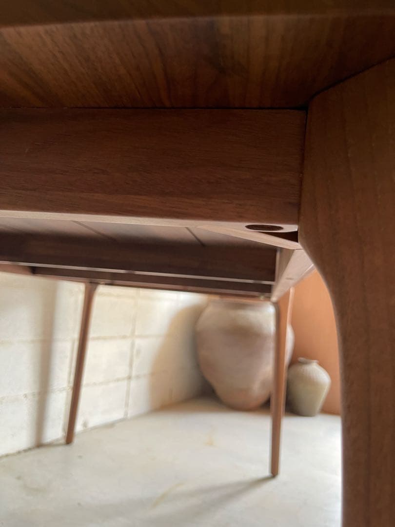 コスパクリエーション　天然木 ウォールナット 無垢材　ダイニングテーブル