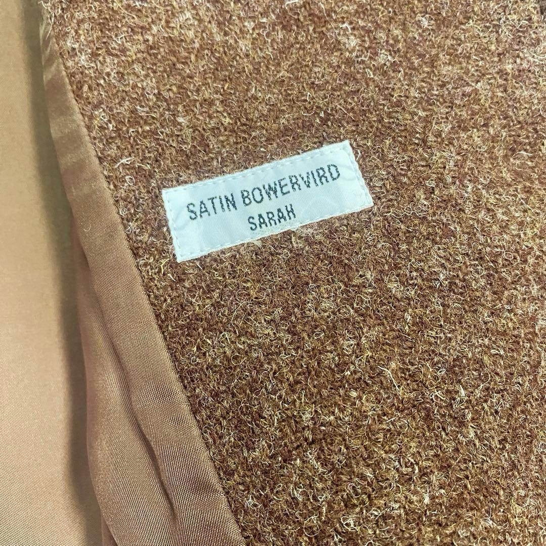 ハリスツイード　Harris Tweed ステンカラーコート　ブラウン