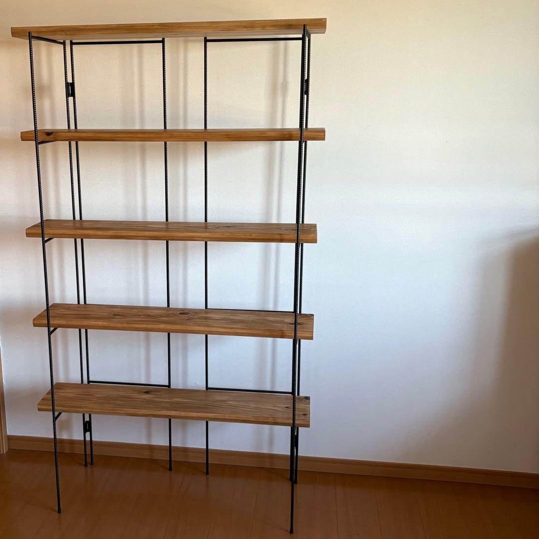 H1700 折り畳みラック　店舗什器　什器　オープンシェルフ　アイアンシェルフ