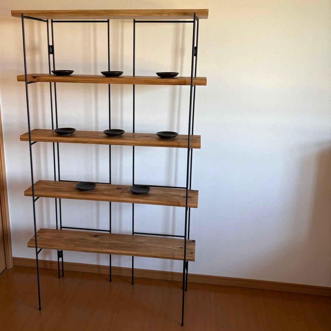 H1700 折り畳みラック　店舗什器　什器　オープンシェルフ　アイアンシェルフ