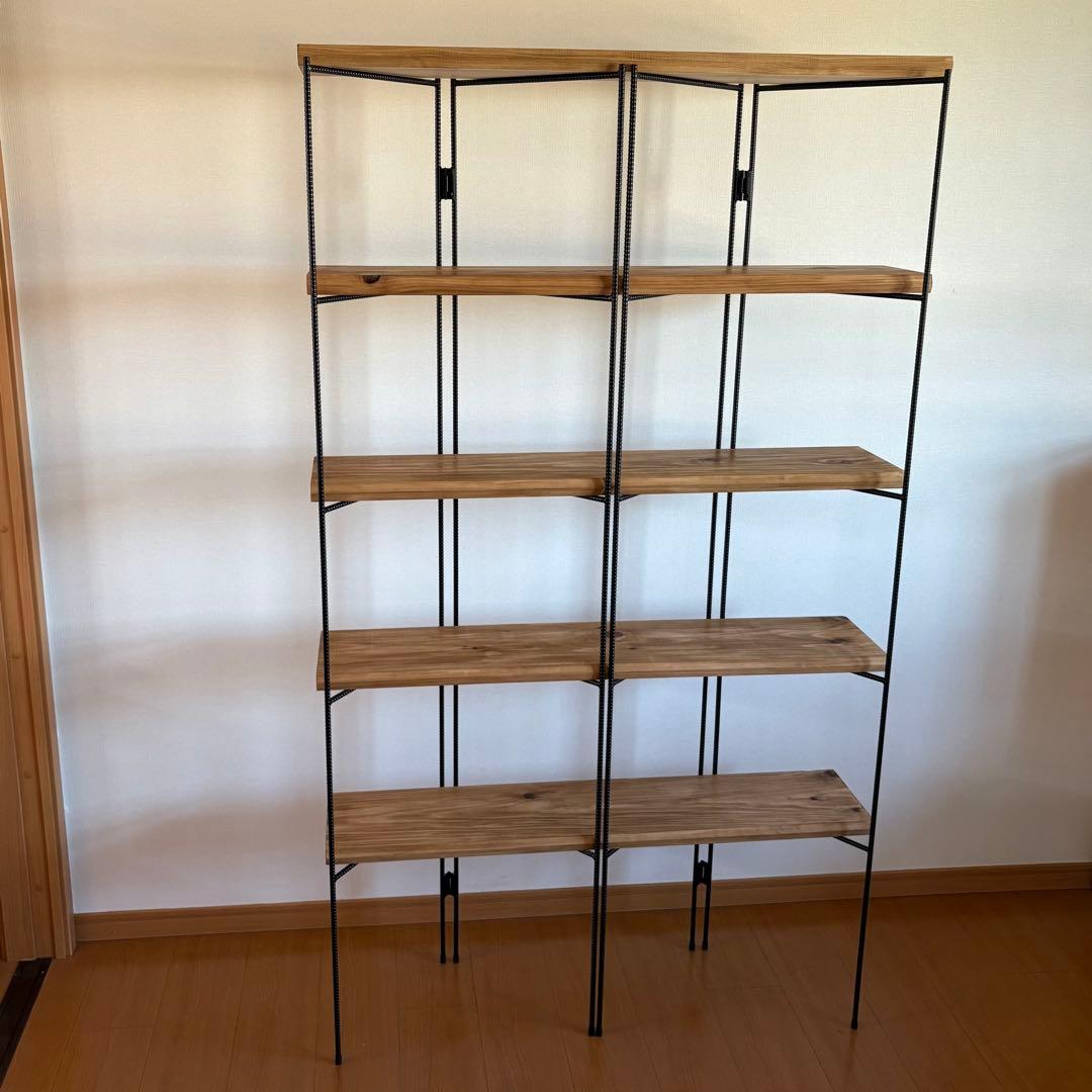 H1700 折り畳みラック　店舗什器　什器　オープンシェルフ　アイアンシェルフ