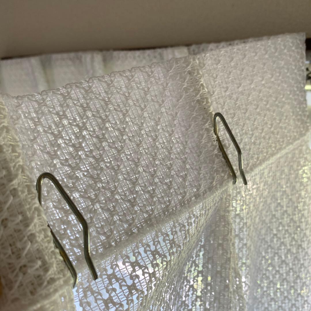 半額以下◆美品◆レースカーテン横幅180×長さ110cmの窓に 2セット防寒