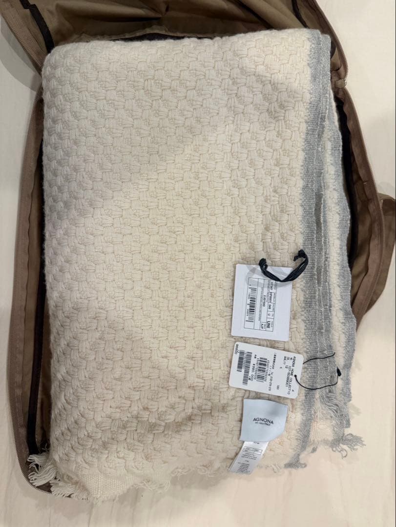 AGNONA（アニオナ）カシミア100％ 大判ブランケット／未使用新品