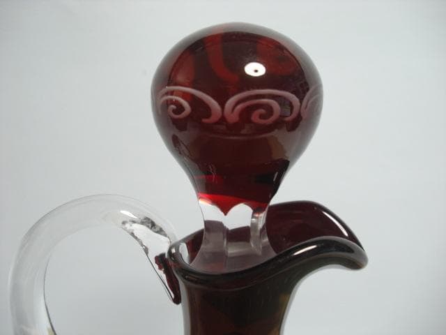 ◆BOHEMIA/ボヘミア EGERMANN GLASS デキャンタ◆未使用品◆