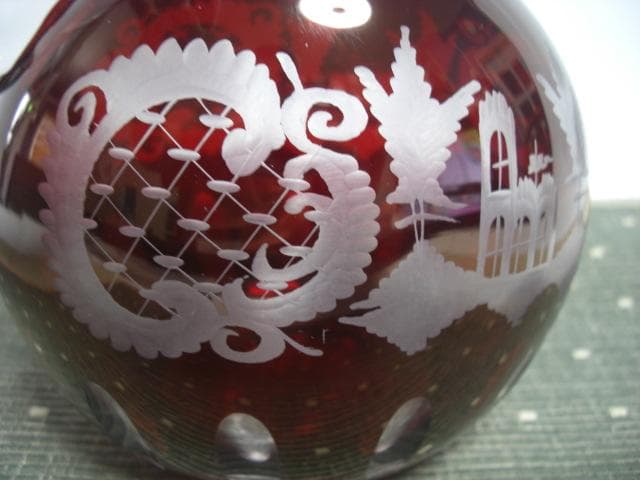 ◆BOHEMIA/ボヘミア EGERMANN GLASS デキャンタ◆未使用品◆