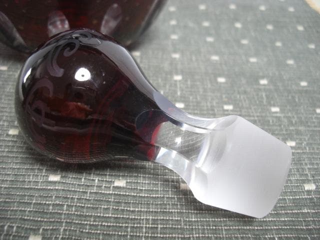 ◆BOHEMIA/ボヘミア EGERMANN GLASS デキャンタ◆未使用品◆