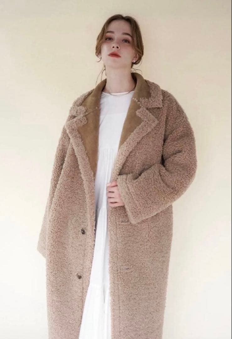 acka リバーシブルボアコート　サイズ1 ロングコート