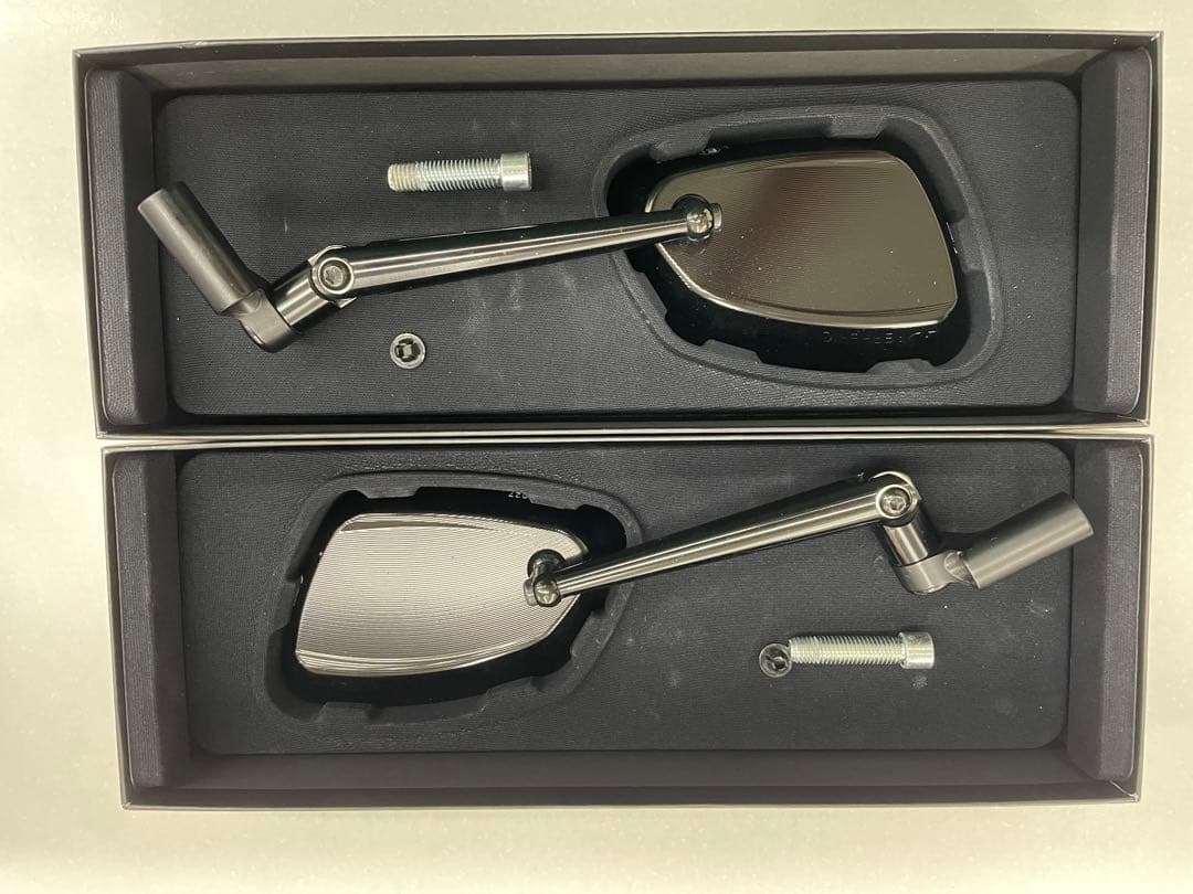 rizoma バイクミラー ブラック 角型