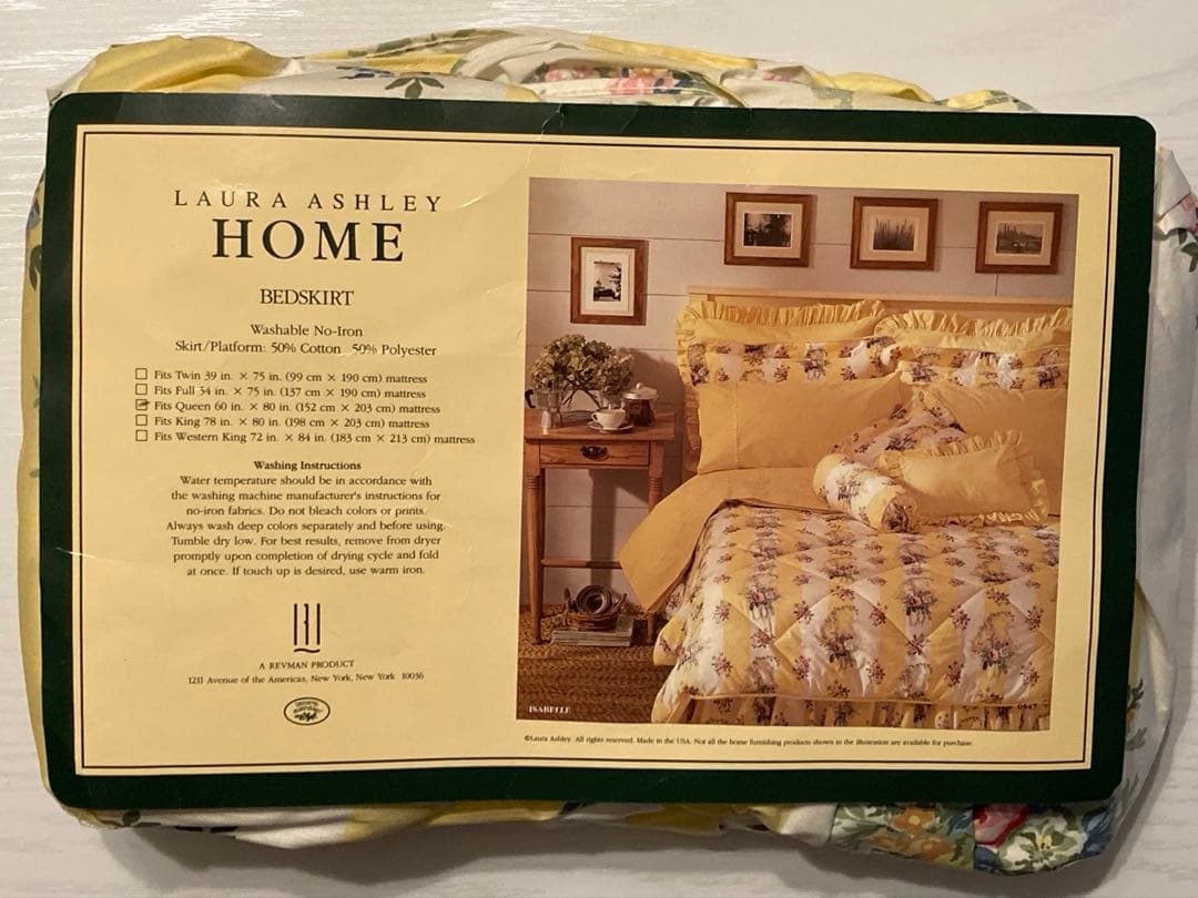 LAURA ASHLEY ベッドスカート クイーンサイズ