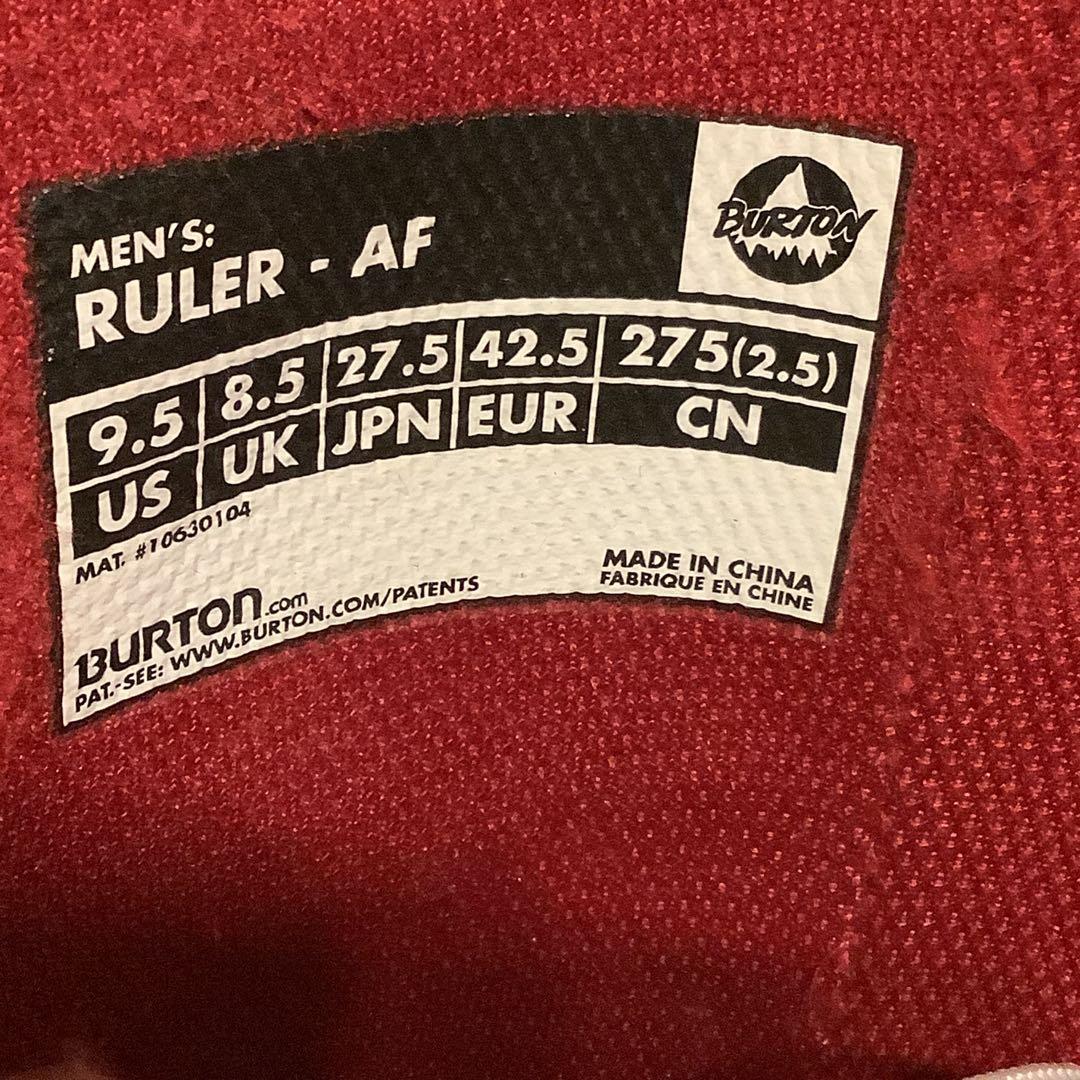 026 BURTON RULER 27.5cmメンズスノーボードブーツ