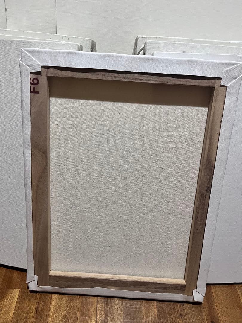 F6八枚F8一枚F10四枚　油絵用ホワイトキャンバス計13枚　麻100%