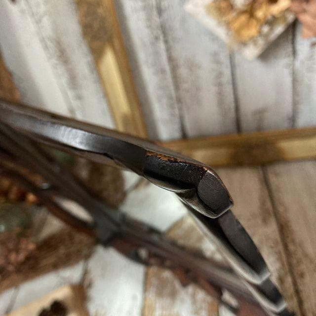 ヴィンテージ*アイヌ 彫刻*古い 木彫り ウッドフレーム ウォールミラー壁掛け鏡