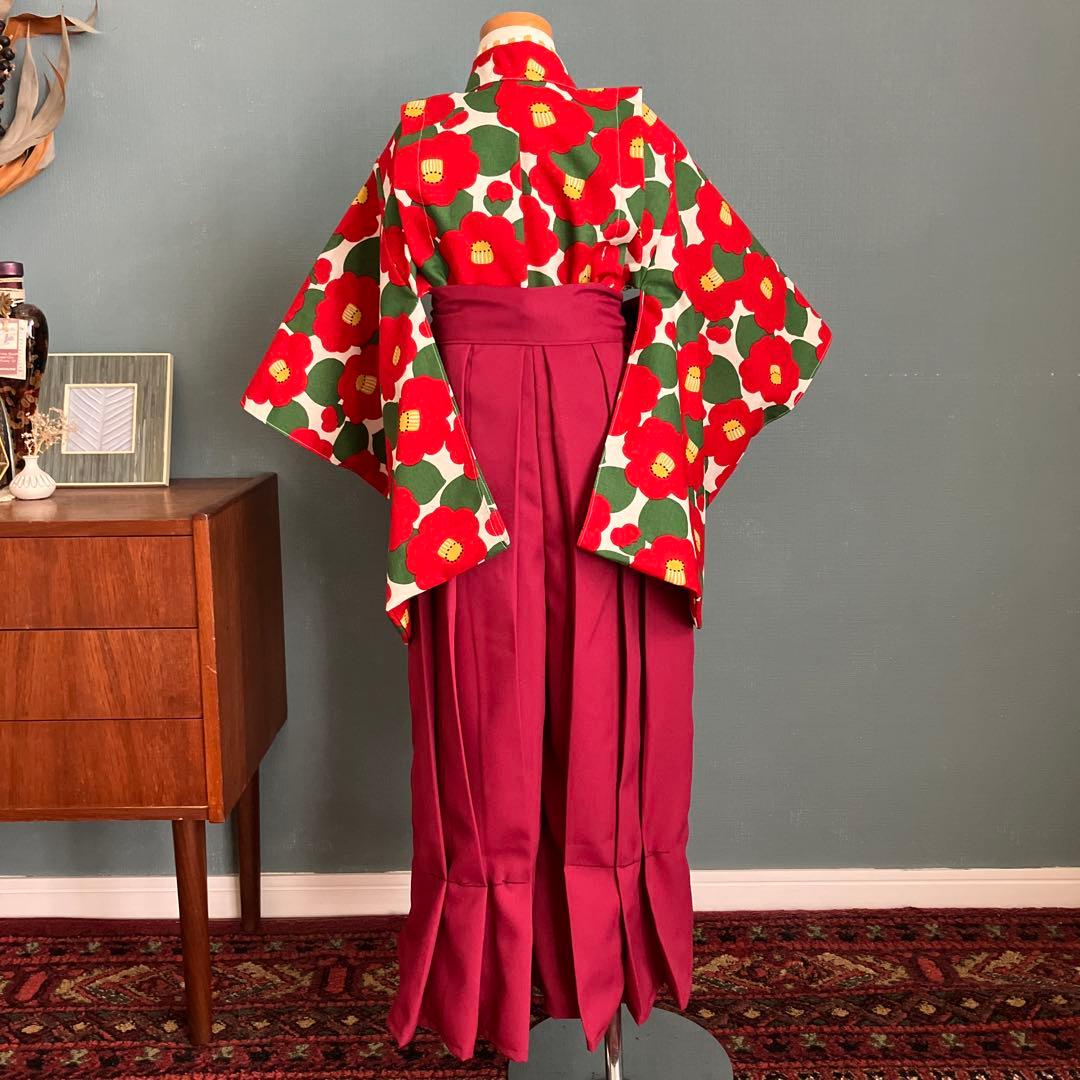 【再販 各サイズ1着】着物と袴　女の子　120-130㎝