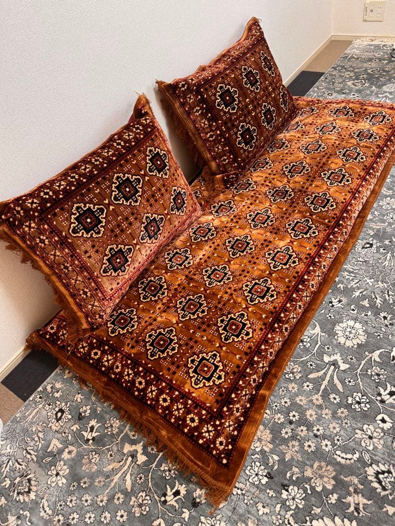 K*n様 幾何学模様 ゴロ寝ロングクッション 3 個セット カバー cover