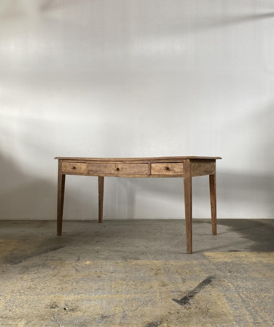 フランス アンティーク 3dr oak Table テーブル