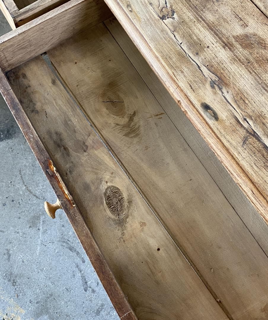 フランス アンティーク 3dr oak Table テーブル