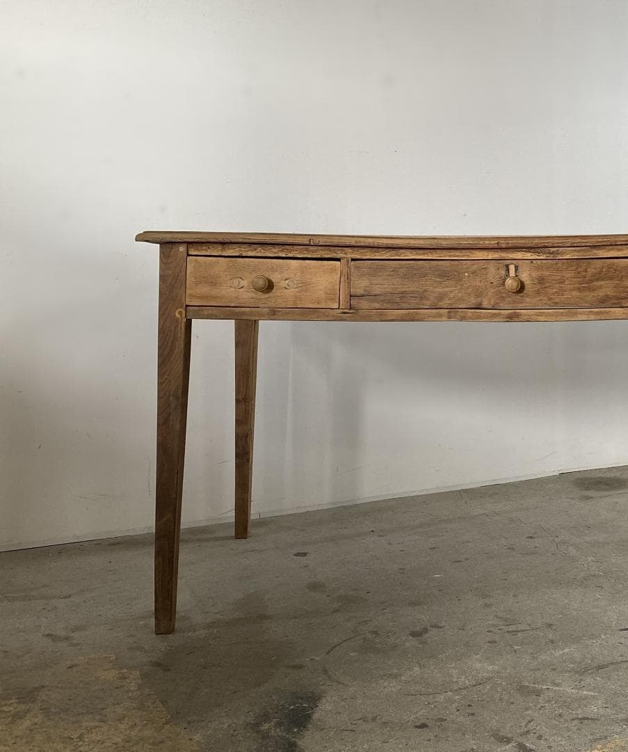 フランス アンティーク 3dr oak Table テーブル