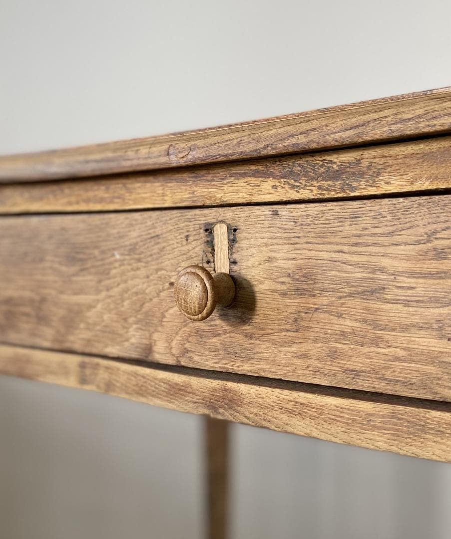 フランス アンティーク 3dr oak Table テーブル