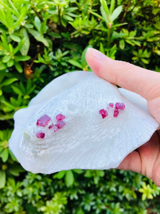 レア天然石レッドスピネル原石 ルース 置物 素材