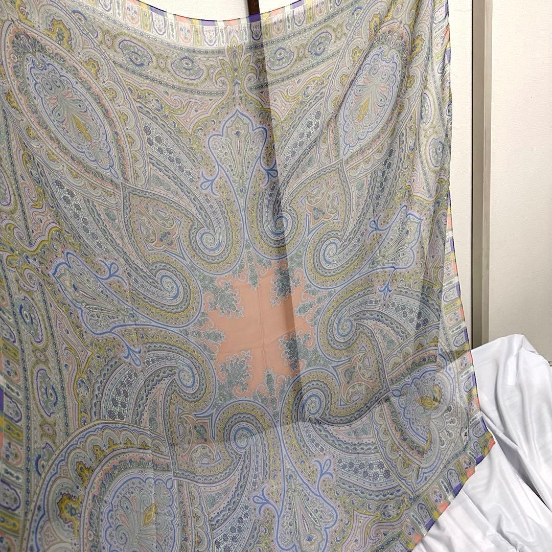 美品☆エトロ☆超大判☆スカーフ☆特大☆ペイズリー☆