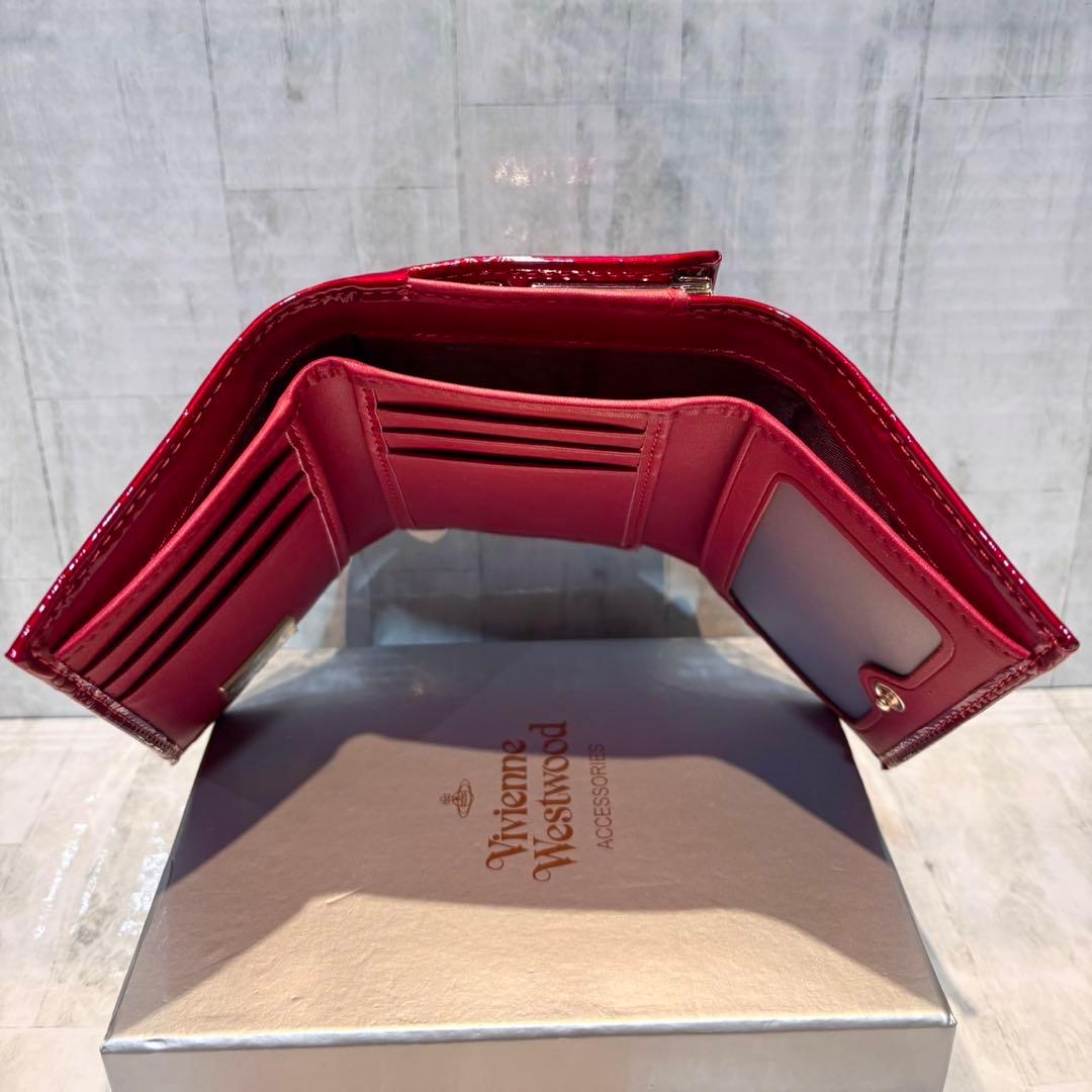 Vivienne Westwood 3つ折り財布 / レッド/ゴールド金具付き