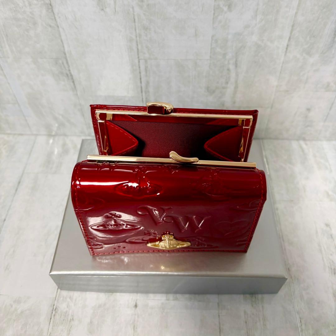 Vivienne Westwood 3つ折り財布 / レッド/ゴールド金具付き