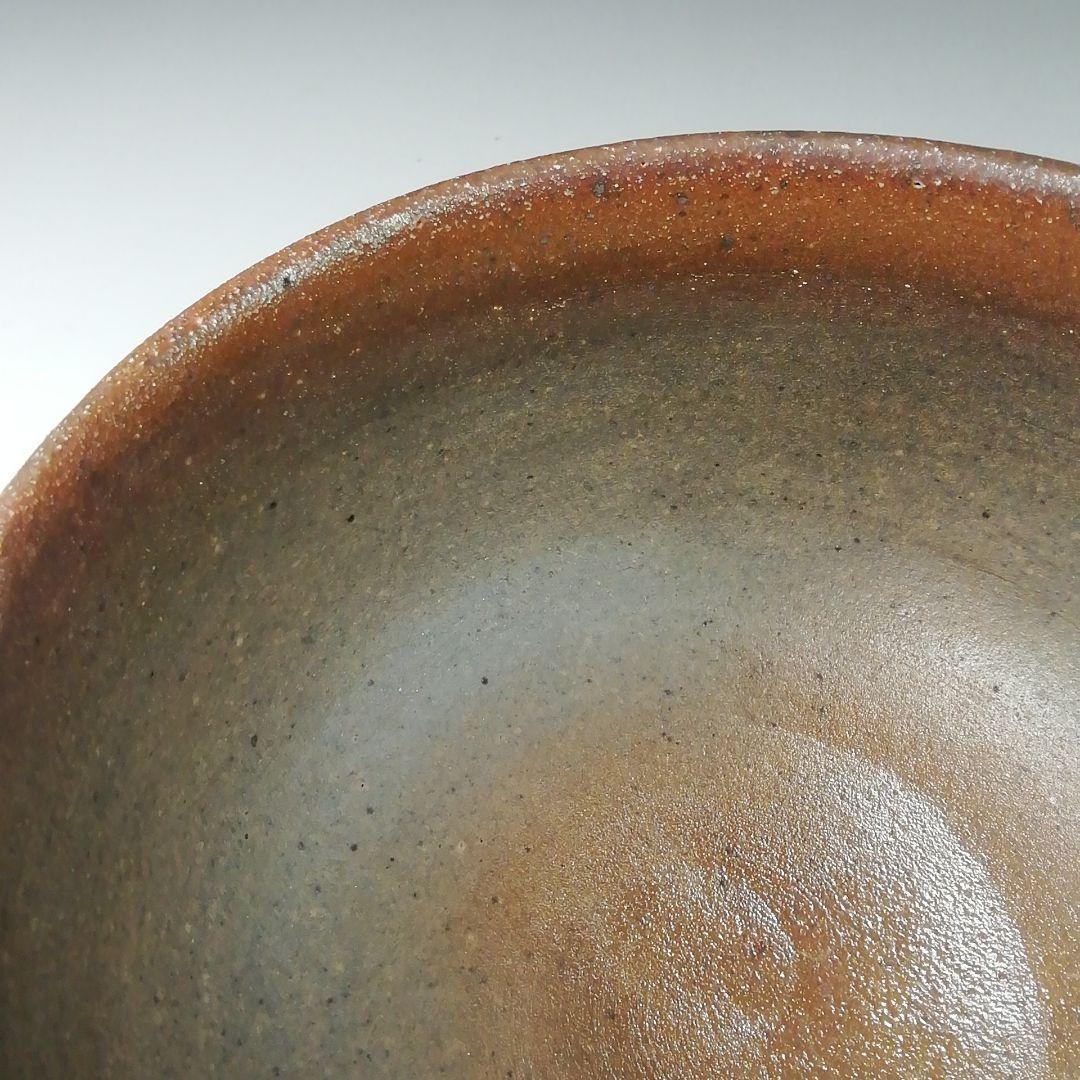 Ｔ１０９　茶碗　『薫染　茶碗』『益子焼』『箕輪靖夫』　共箱　抹茶碗　茶道具