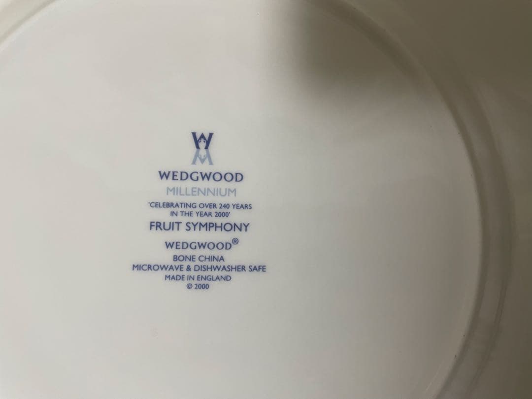  フルーツシンフォニー　パスタ皿とディナープレート各2枚セット