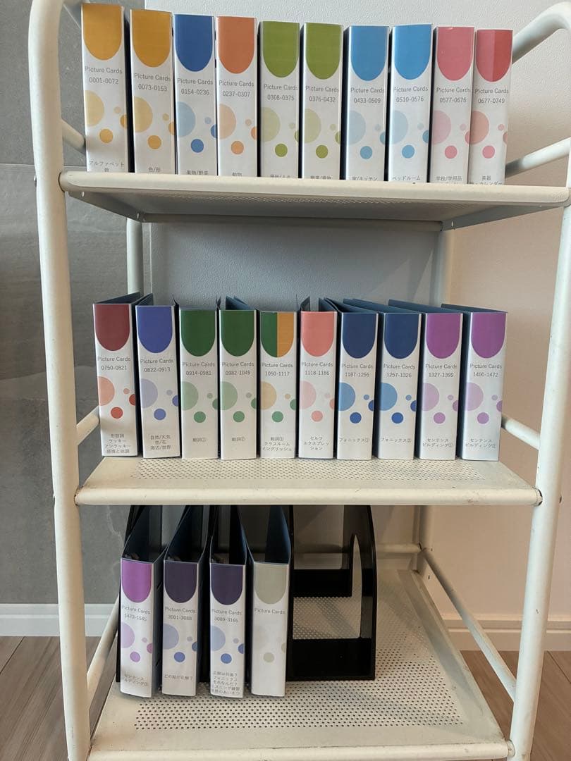 英会話ペッピーキッズクラブのカード収納ケースセット