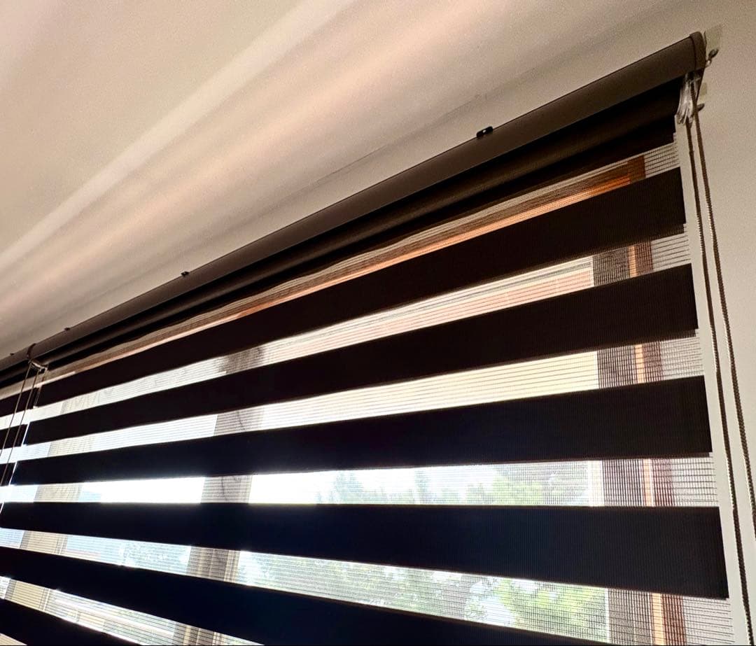 【3本セット】eeHAUS ロールスクリーン モカ W180×H210cm