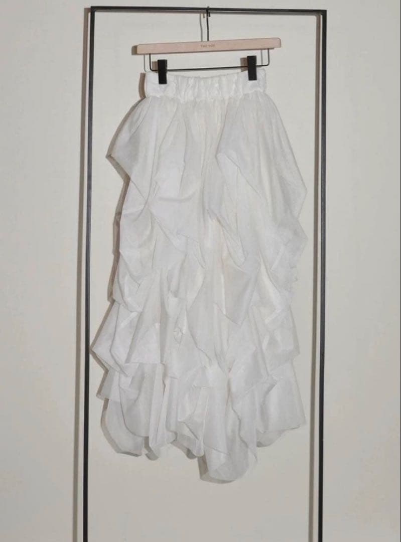 THETOE Iris Tulle Skirt White Sサイズ