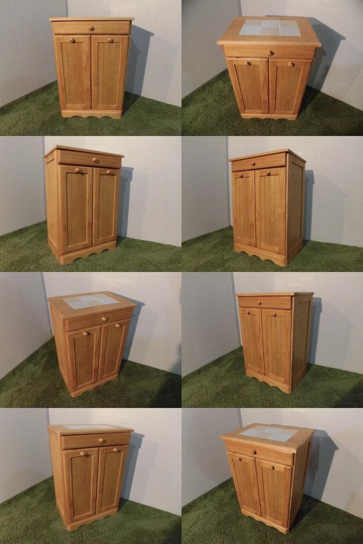 送料無料/アウトレット/新品★カントリー調★分別ダストボックス（2分別）