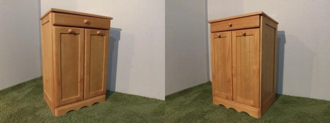 送料無料/アウトレット/新品★カントリー調★分別ダストボックス（2分別）