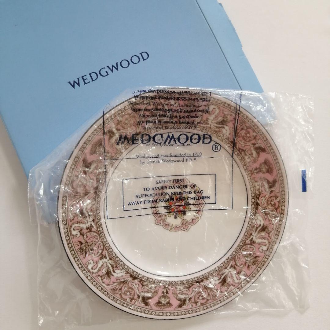希少/未使用 ウェッジウッド 20.5cmプレート1枚 フロレンティーン/ピンク