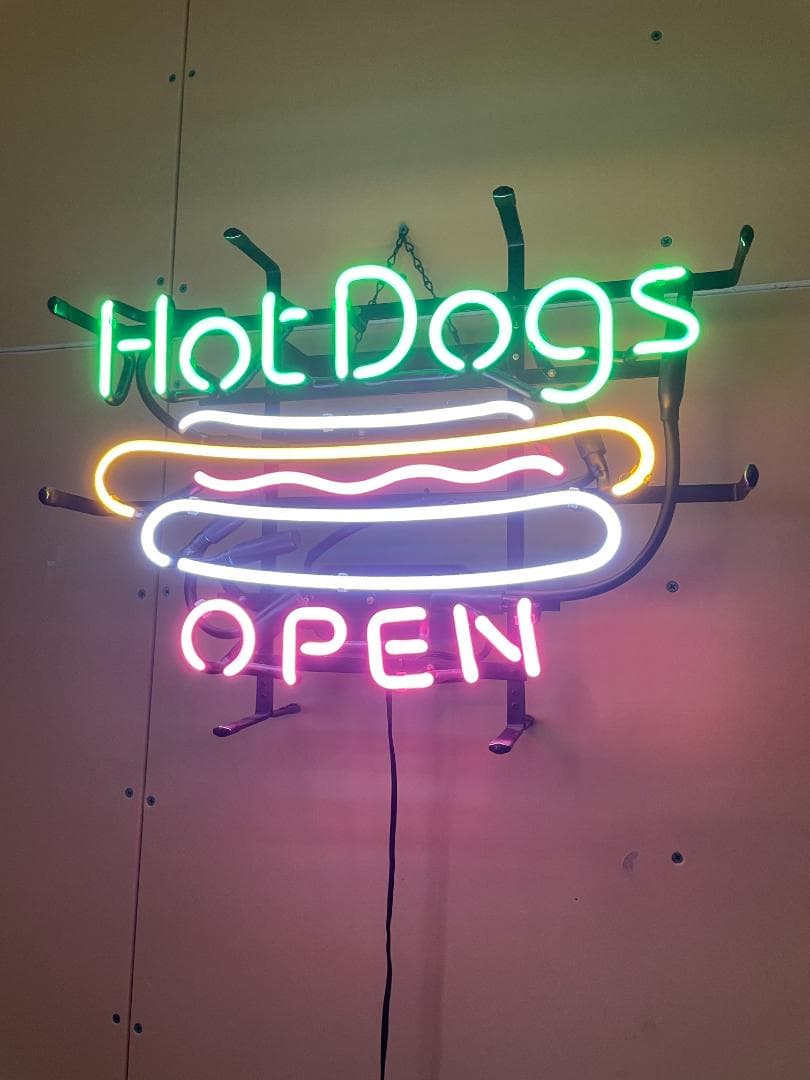 【期間限定特別価格】アメリカンネオンサイン HOT DOG ネオン管 照明