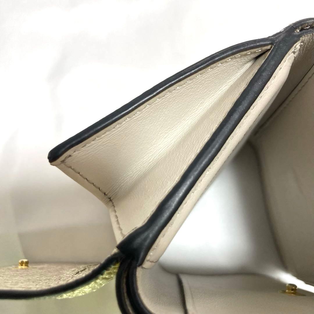 アニヤハインドマーチ アイズ eyes シルバー 三つ折り財布 ミニウォレット