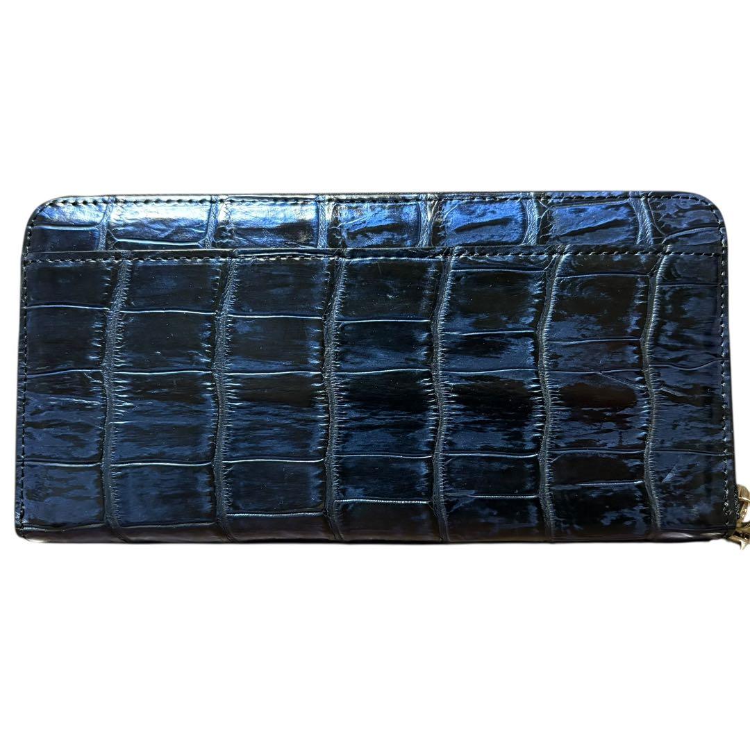 現行　未使用品　東京クロコダイル　ポロサス　長財布　コルテ　ミッドナイトブルー